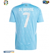 Moški Nogometni dresi Belgija Kevin De Bruyne #7 Gostujoči EP 2024 Kratek Rokav